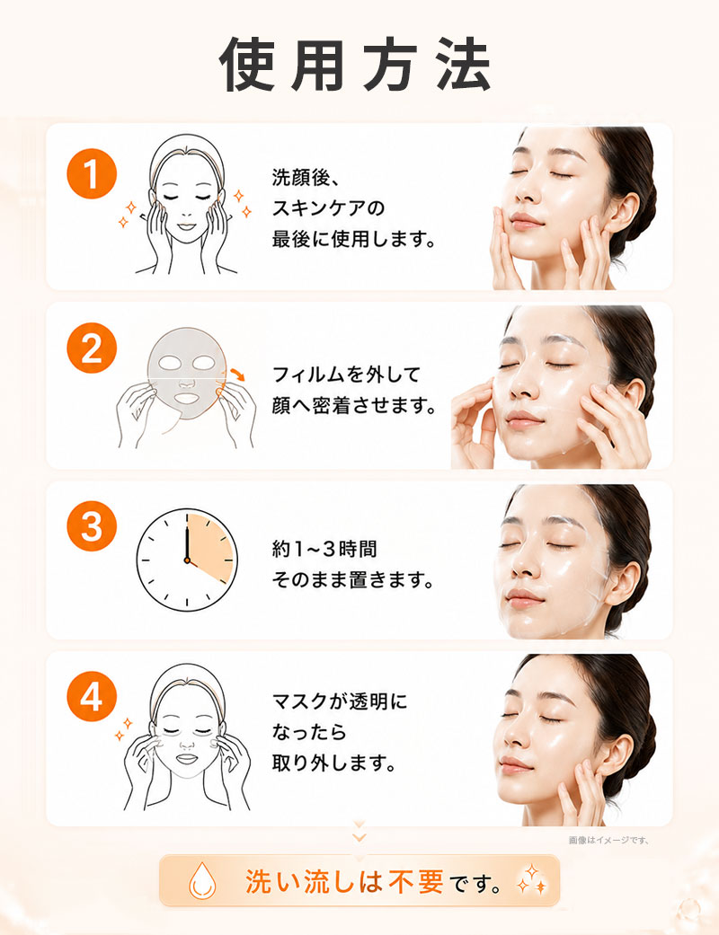 MIJIN MJcare シートマスク グロウコラーゲン メルティングマスク 5
