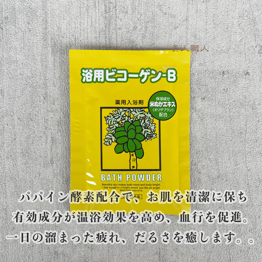 個包タイプ 20g×20包 浴用 ビコーゲン-B 医薬部外品 粉末状 送料無料