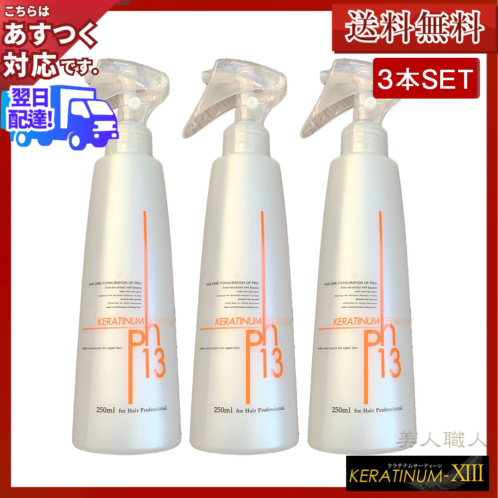 KERATINUM13 (3本セット) ケラチナムサーティーン プロ 250ml あすつく