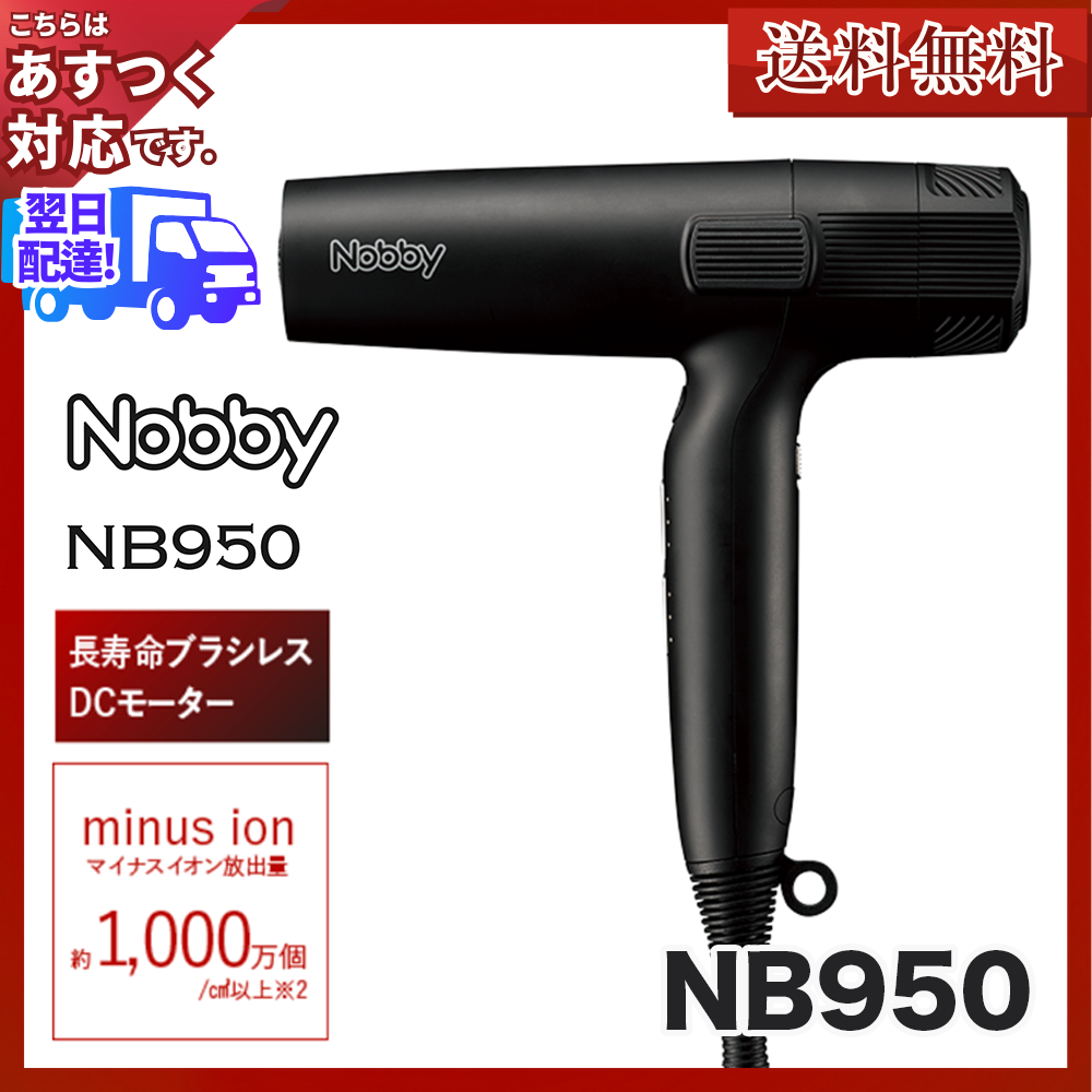 Nobby（ノビー）NB950 マイナスイオンドライヤー ブラック (業務用 