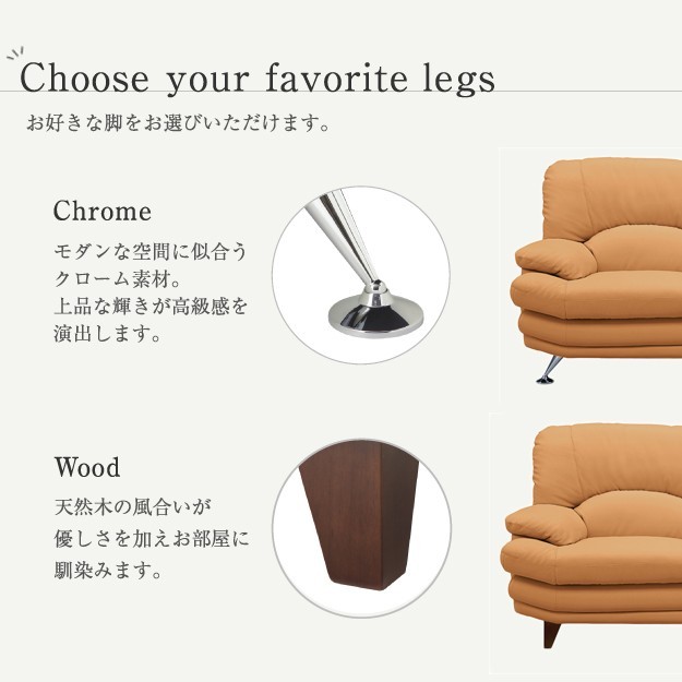 背と座 分割搬入 ハイバックソファー 2人掛け レザーソファー