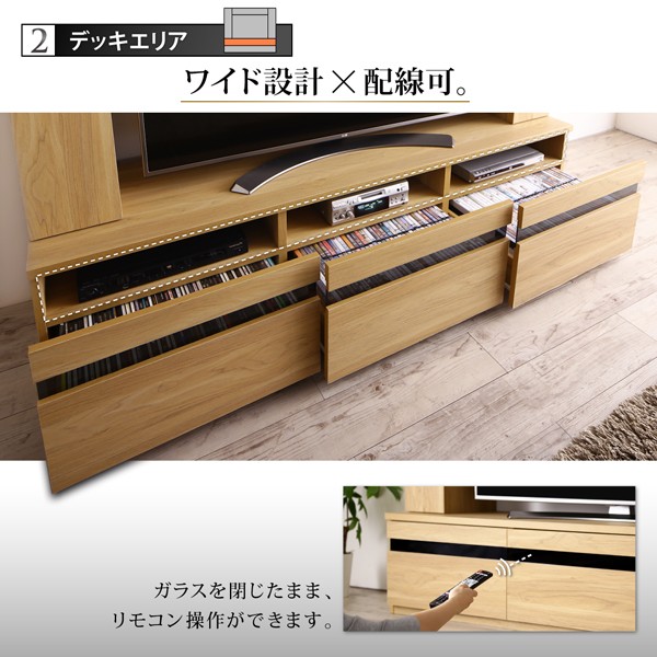 ハイタイプテレビ台 壁面収納 ハイタイプテレビボード おしゃれ 55