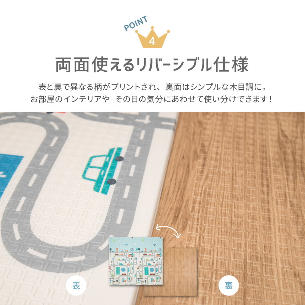 楽天市場】プレイマット 折りたたみ ベビー 厚手 防水 赤ちゃん