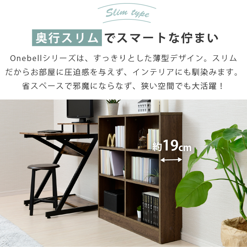 浅型 ロータイプ コミックラック 幅90 文庫本 漫画 収納棚 1cmピッチ