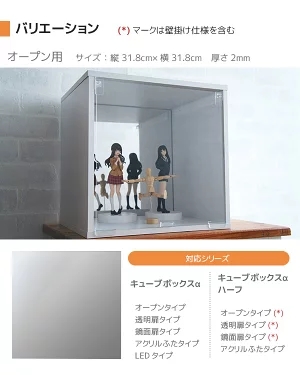 キューブボックスα専用 背面ミラー 単品 コレクションケース 鏡 ミラー フィギュアケース コレクションラック 関連画像3