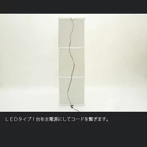 UVカット アクリル コレクションケース 3段セット・ダブルLED (背面ホワイト) フィギュアケース 大型 アクリルケース |  | 06