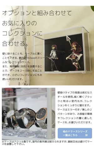 壁掛けコレクションケース Fケース (ヨコ型・壁掛けタイプ・背面