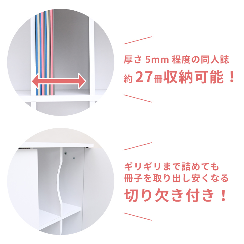 同人誌ラック ロータイプ 2個セット ダイヤル鍵付き 同人紙 本棚
