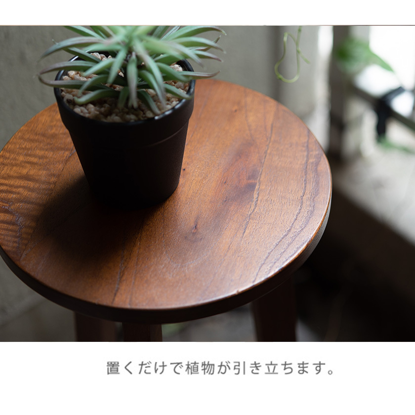 3つの高さで植物に立体感 天然木 プランターベース Lサイズ 木製