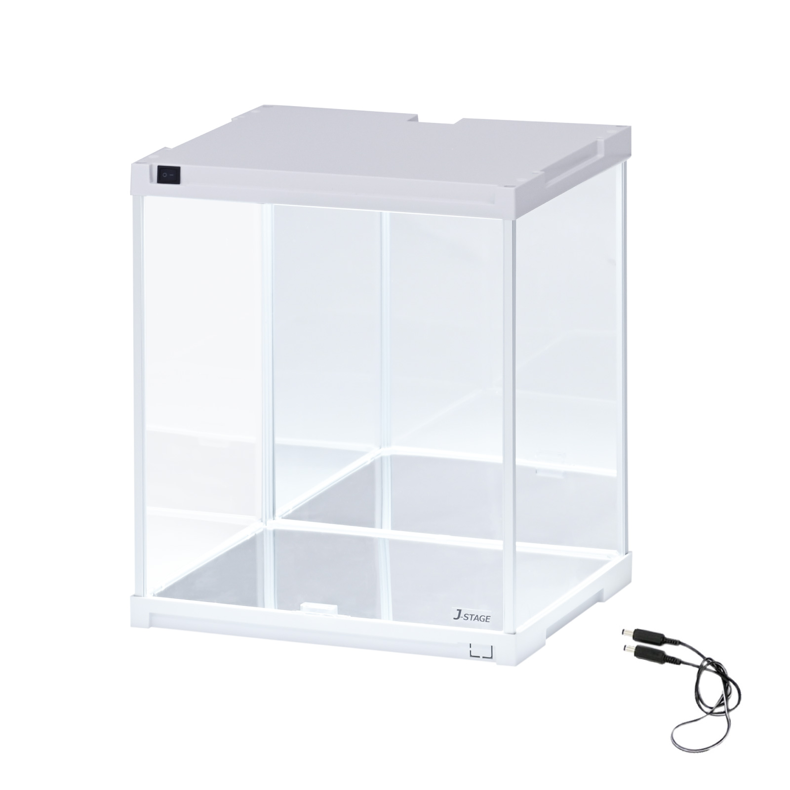 J-STAGE LEDタイプ【背面ミラー】コレクションケース J-STAGE ワイド レギュラータイプ【LED付き/UVカット/底面・背面