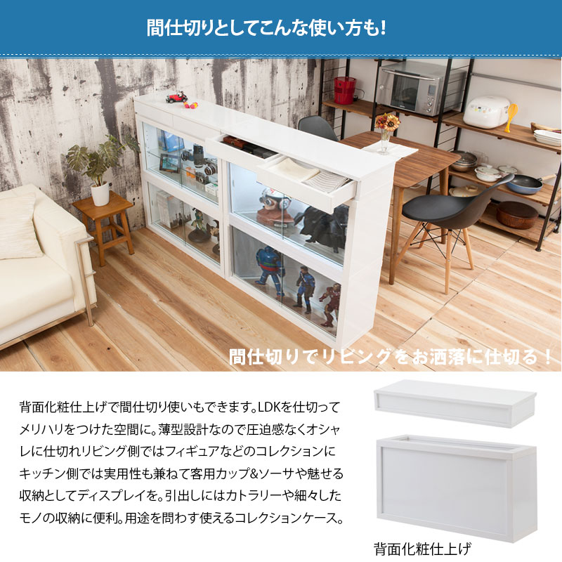 RECTA コレクションボード 棚無し LEDなし タイプ コレクションケース
