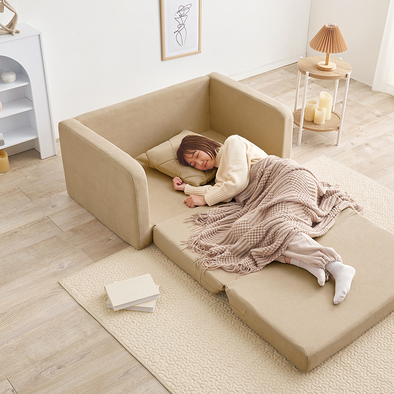 コンパクト ソファーベッド 幅110 折りたたみ シングル 2人掛け カウチ