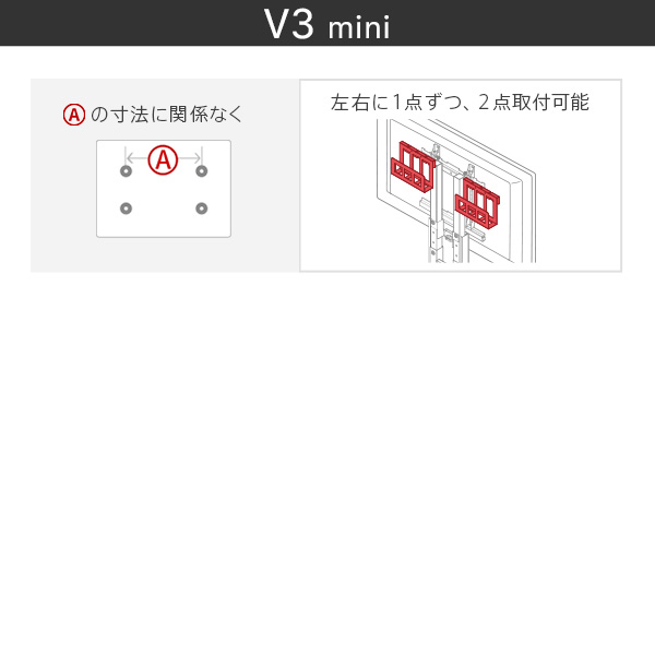 WALL[ウォール]テレビスタンドV2・V3・anataIRO専用 HDDホルダー