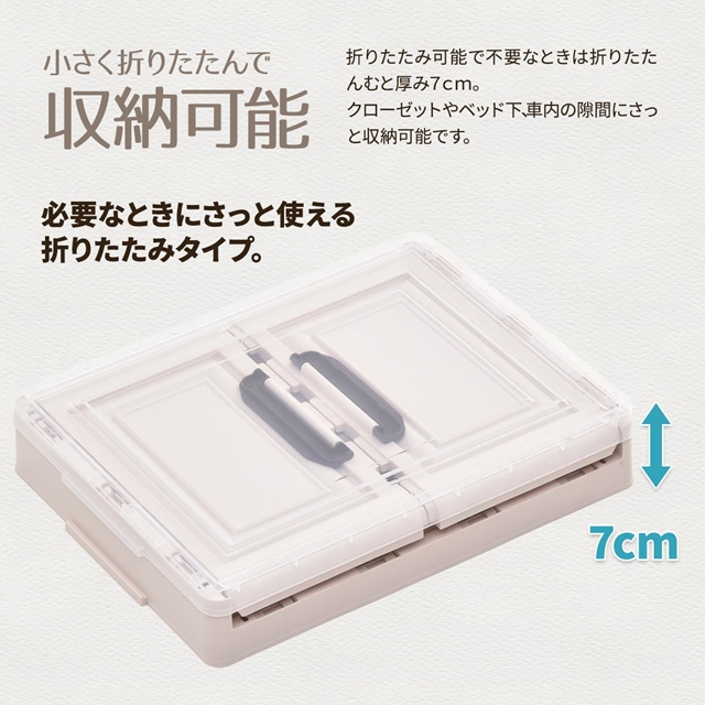 3個セット 積んでも取り出せる前扉付き 収納ボックス 小 3段 コンテナ
