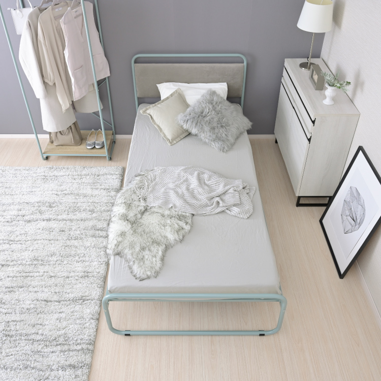 大人可愛い ベッドフレーム シングル アイアンベッド パイプベッド