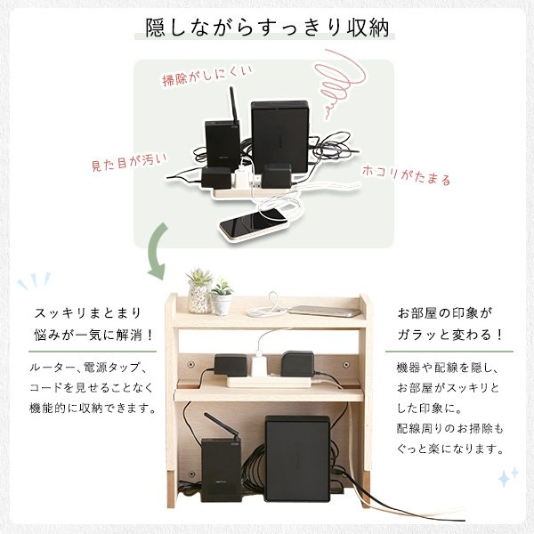 ルーター コンセント周りをスッキリ ケーブルボックス 小 ルーター コンセント周りをスッキリ ケーブルボックス 小
