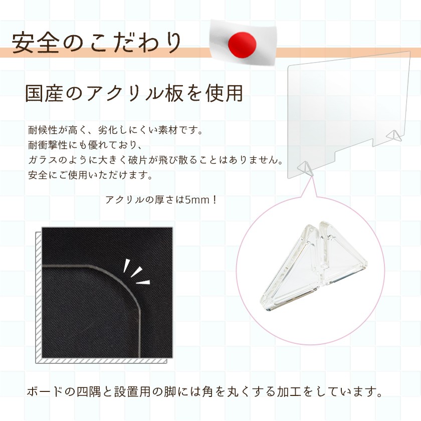 コロナ対策　アクリルパーテーション大、小９枚 sm-apt-900_m_06.jpg