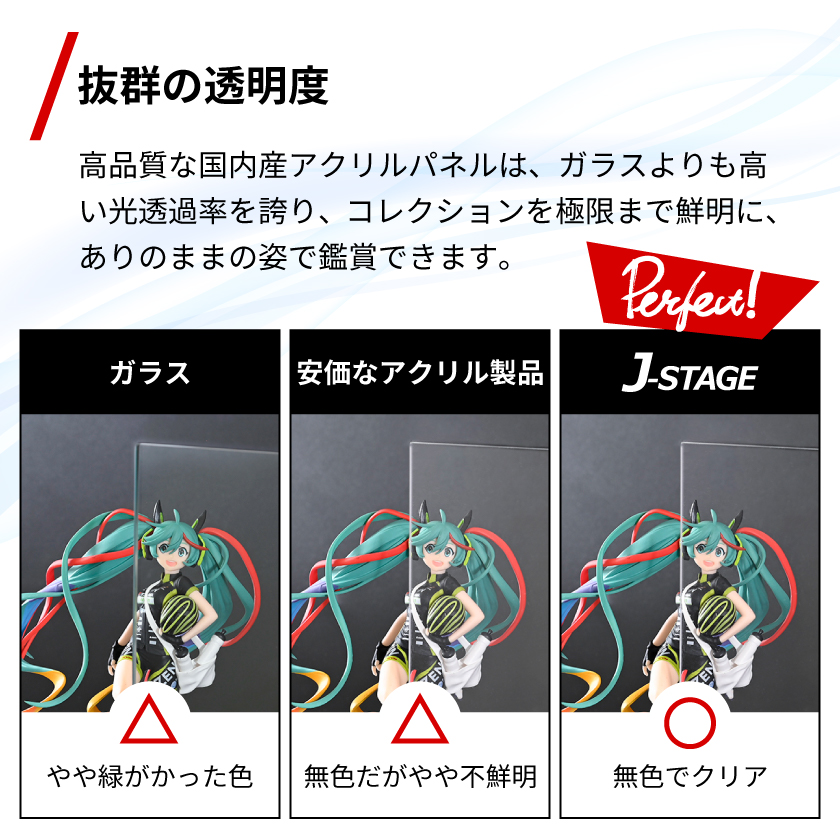 背面ミラー コレクションケース フィギュアケース 大型