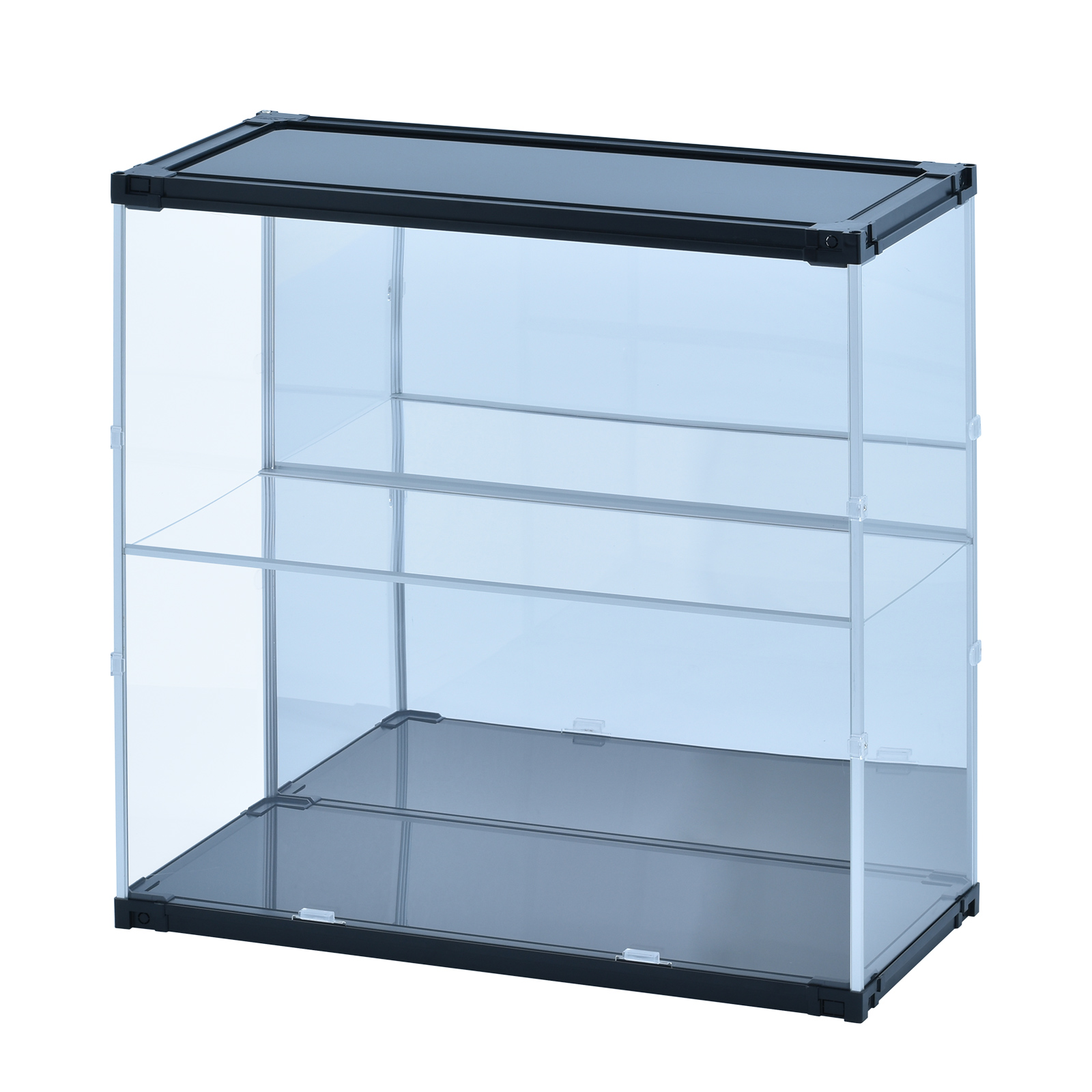 フィギュアケース uvカット 背面ミラー 横長 積み重ね コレクション