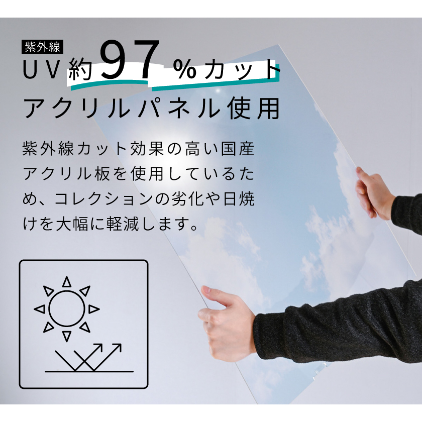 ユニフォーム 額縁 Lサイズ uvカット アクリル ユニフォーム額