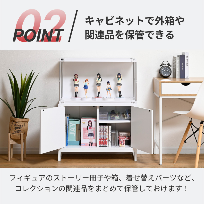 オプション品 隠す収納 フィギュア 飾り棚 コレクションケース