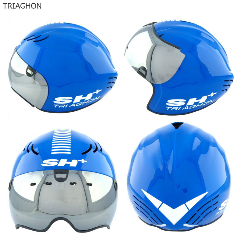 SH+ TRIAGHON トライアゴン ヘルメット GLOSSY RED/WHITE JCF公認