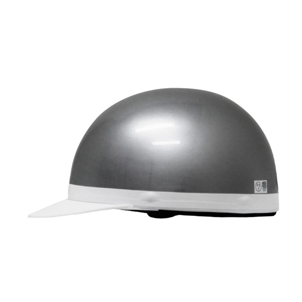 バイクヘルメット 半キャップ 半ヘル 白ツバ Lサイズ 57~59cm SG