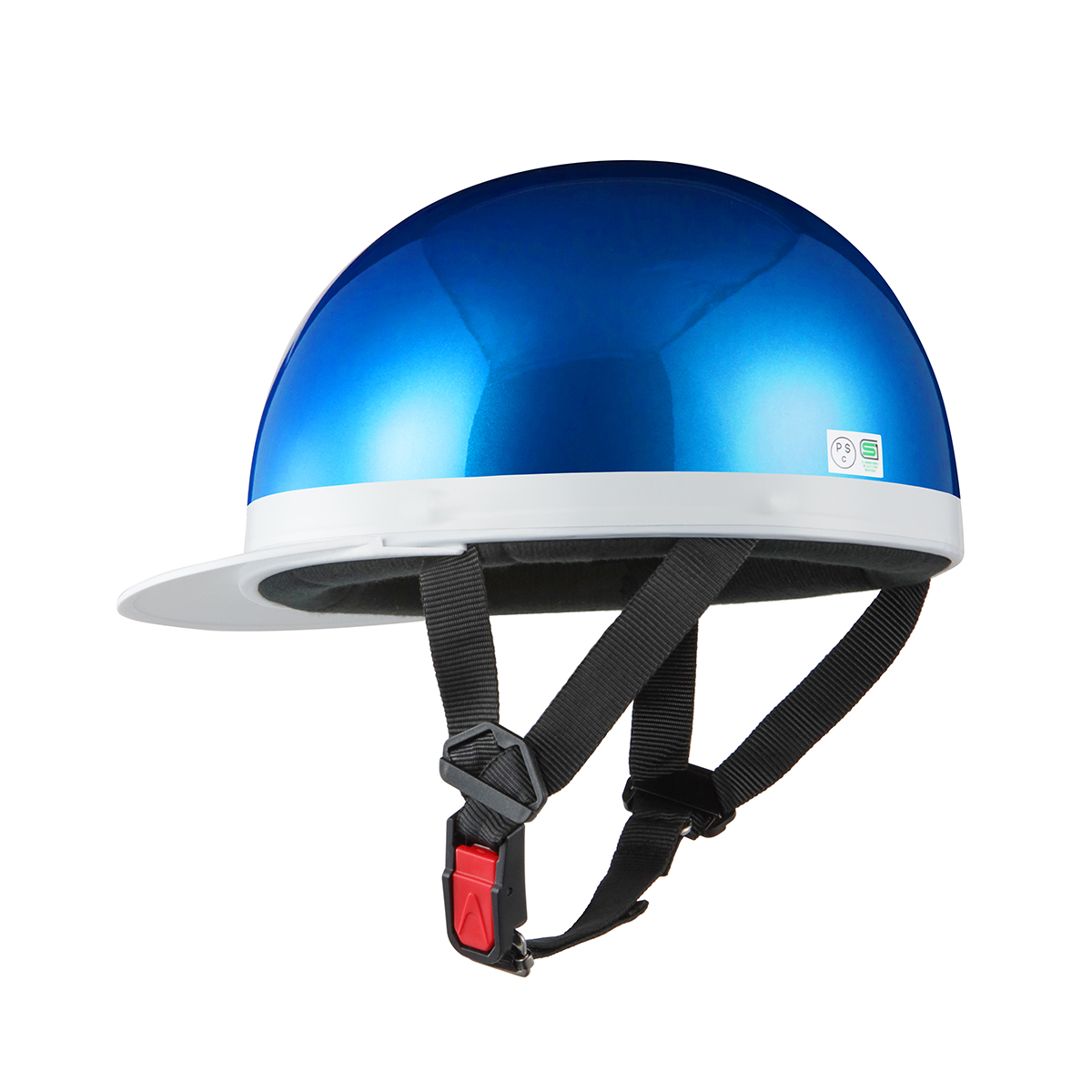 バイク用ヘルメット 半キャップ 白ツバ ヘルメット 半キャップ 白ツバ PSCマーク SG規格適合品