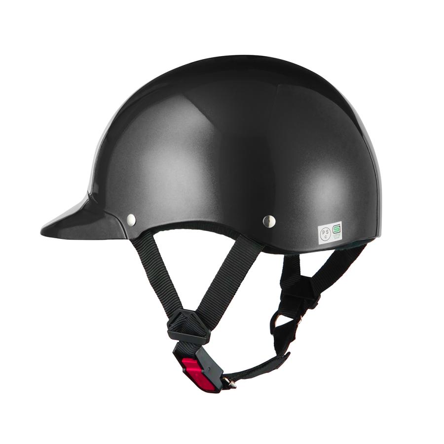 バイクヘルメット 半キャップ ブラック 黒 新品 57cm〜60cm 半ヘル SG規格・PSCマーク取得 バイク ヘルメット