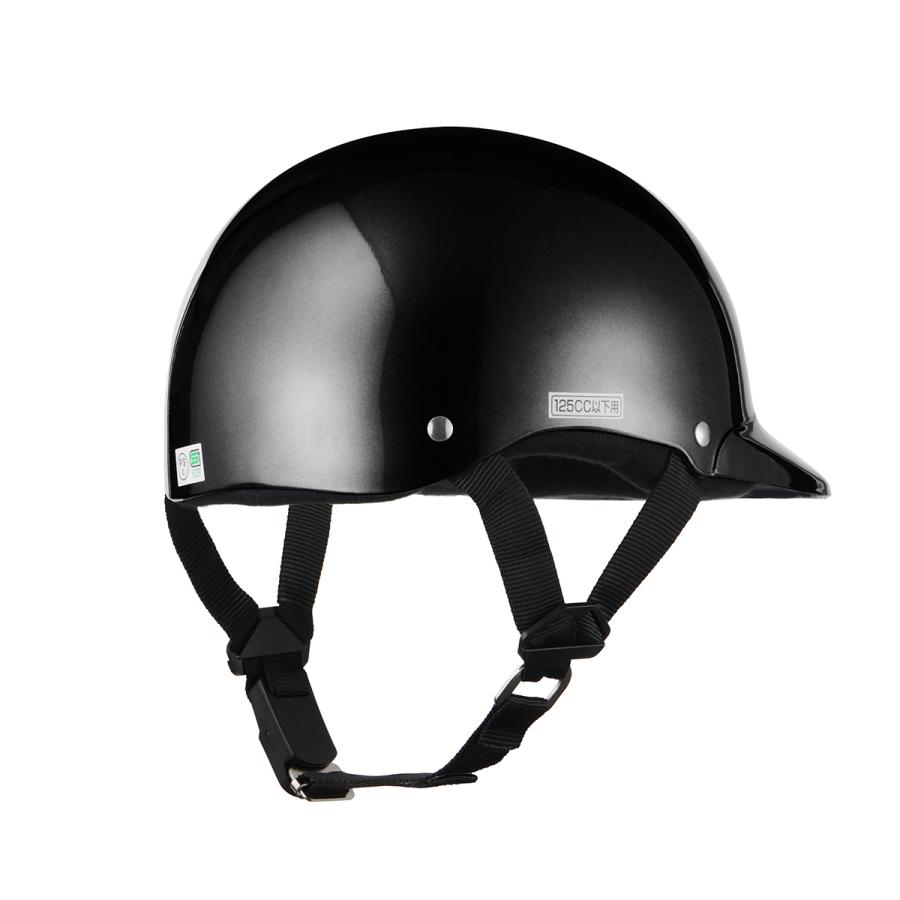 バイクヘルメット 半キャップ ブラック 黒 新品 57cm〜60cm 半ヘル SG規格・PSCマーク取得 バイク ヘルメット