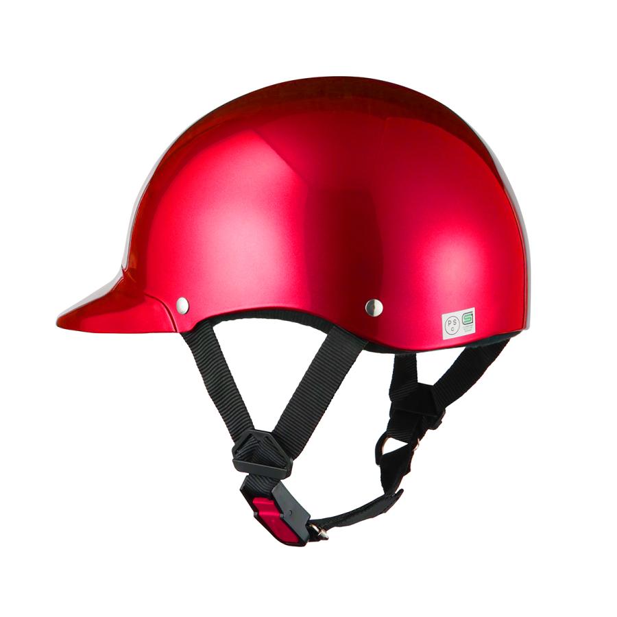 バイク用ヘルメット 半キャップ 白ツバ ヘルメット PSCマーク SG規格適合品 バイク