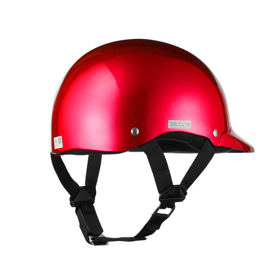 バイク用ヘルメット 半キャップ 白ツバ ヘルメット PSCマーク SG規格適合品 バイク