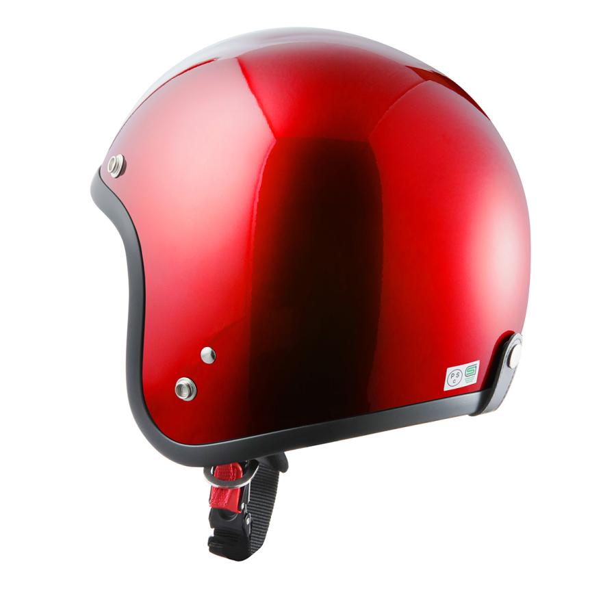 バイクヘルメット ヘルメット スモールジェット レッド SG規格適合 PSCマーク取得 バイク ヘルメット