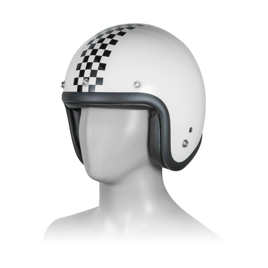 バイクヘルメット ヘルメット スモールジェット ホワイト