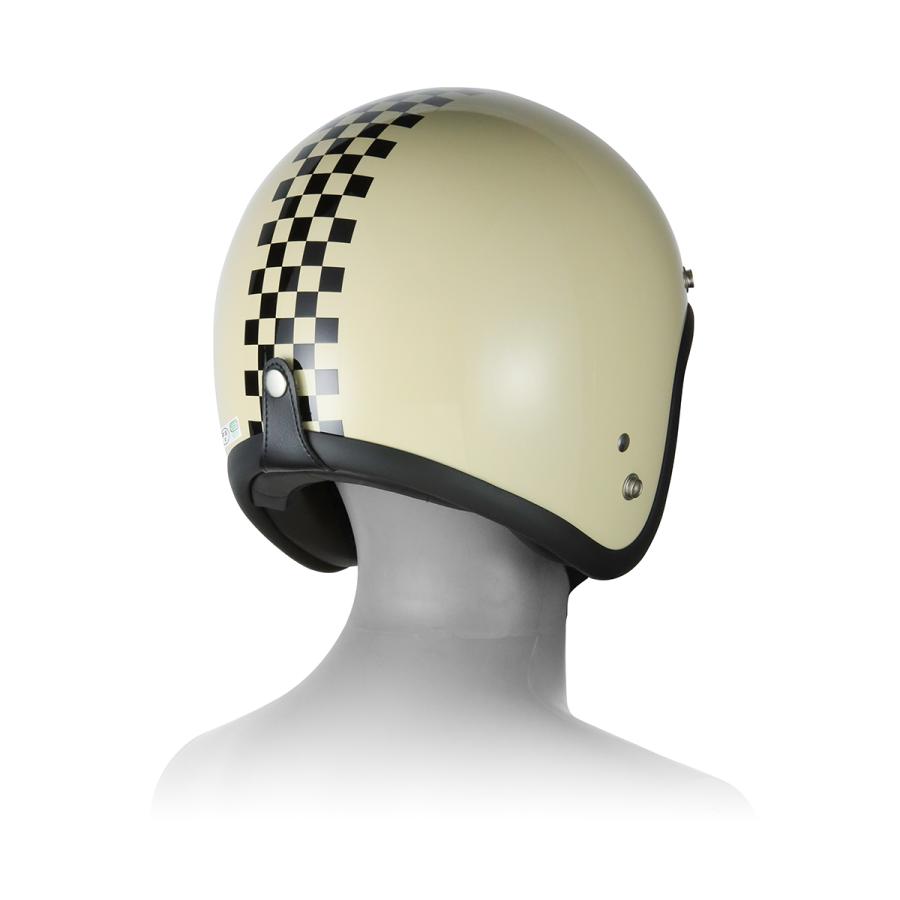バイクヘルメット ヘルメット スモールジェット アイボリー