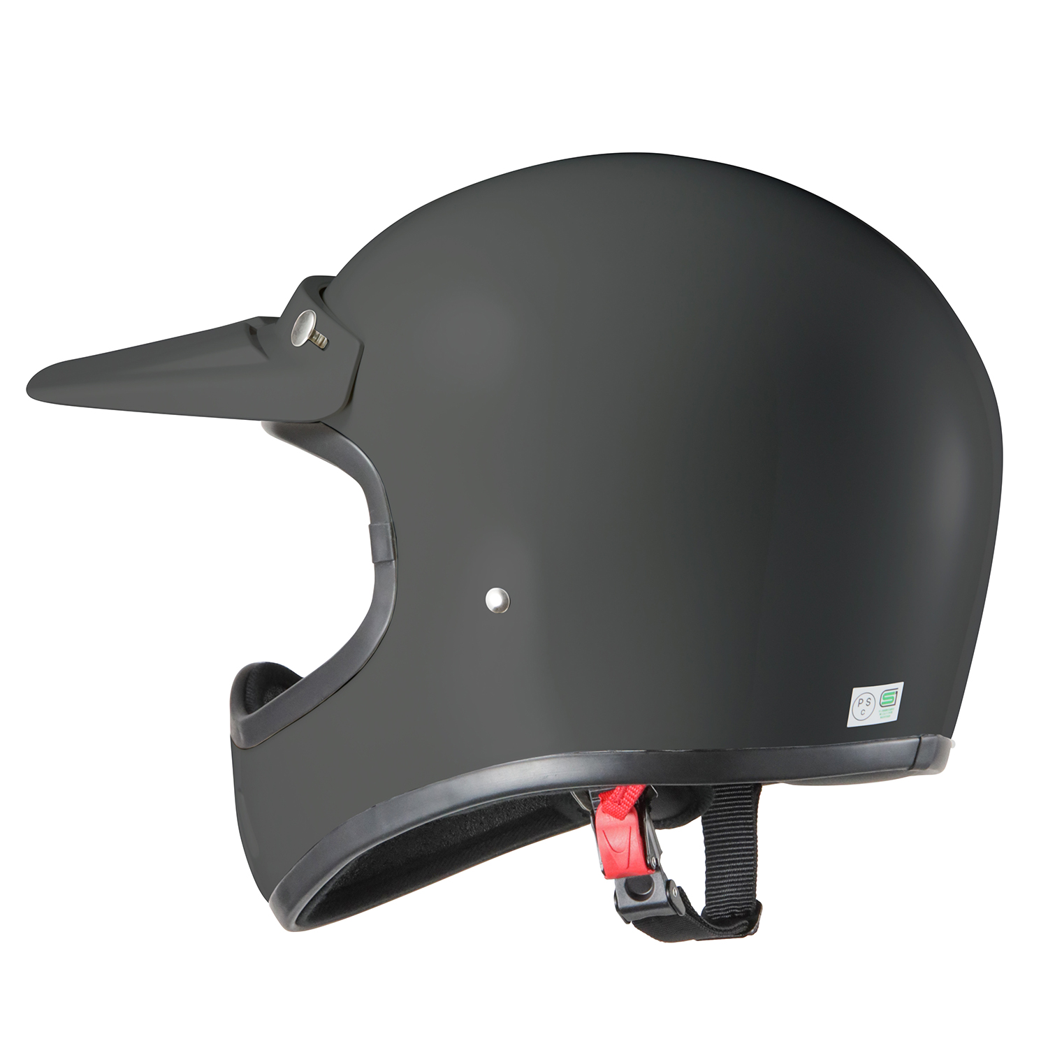バイクヘルメット XLサイズ マットブラック ビンテージ フルフェース 