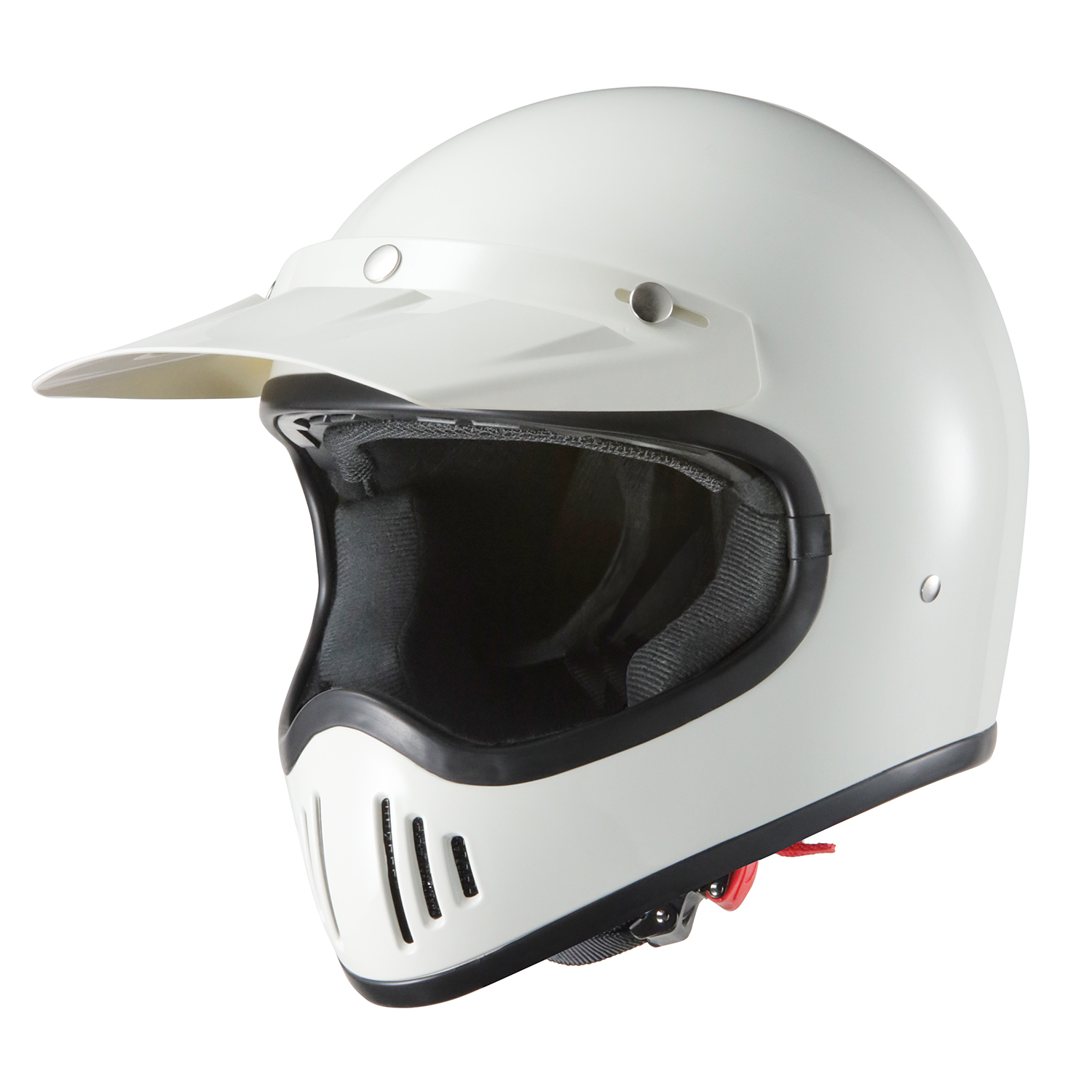 バイクヘルメット Lサイズ 白 ホワイト ビンテージ フルフェース 