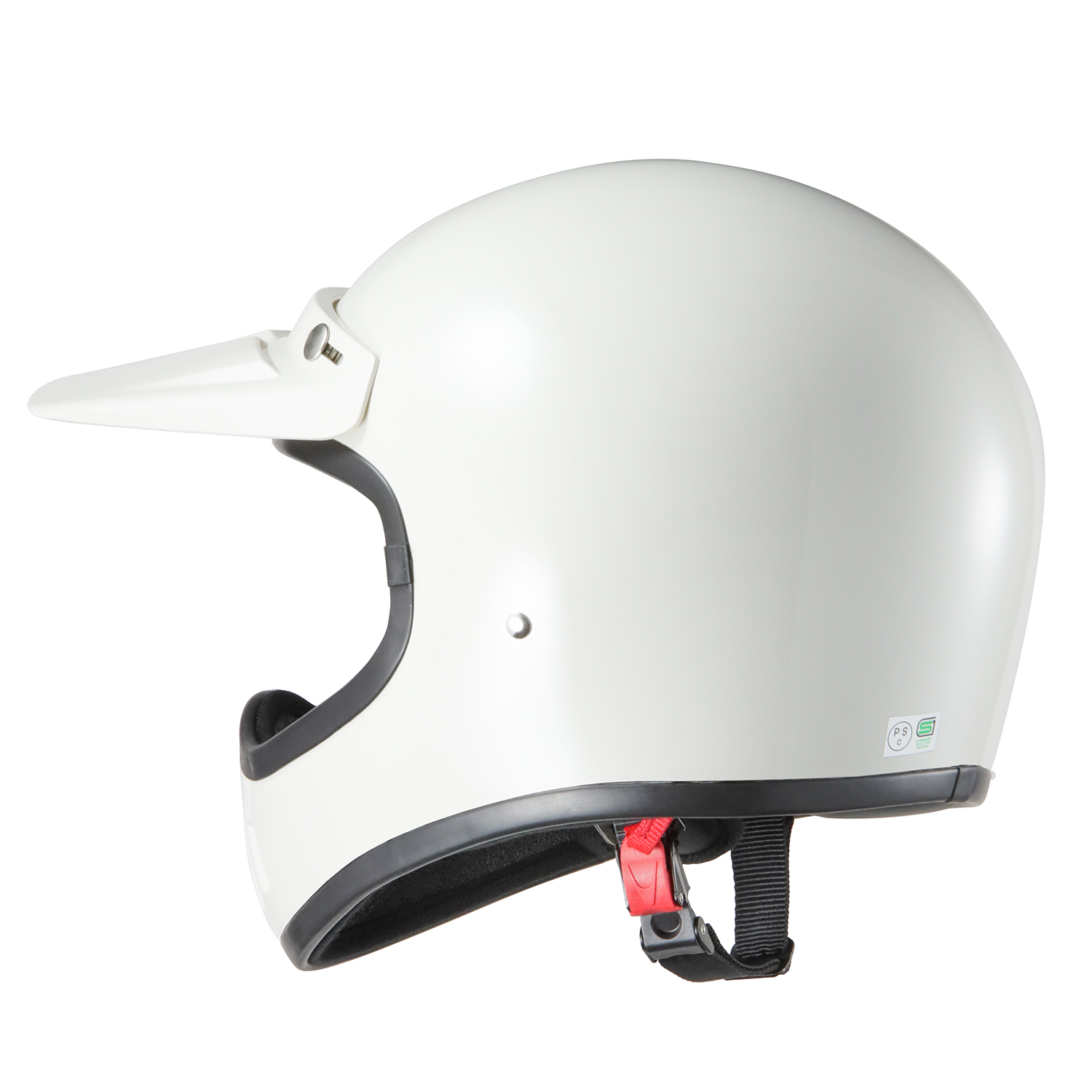 バイクヘルメット XLサイズ 白 ホワイト ビンテージ フルフェース 