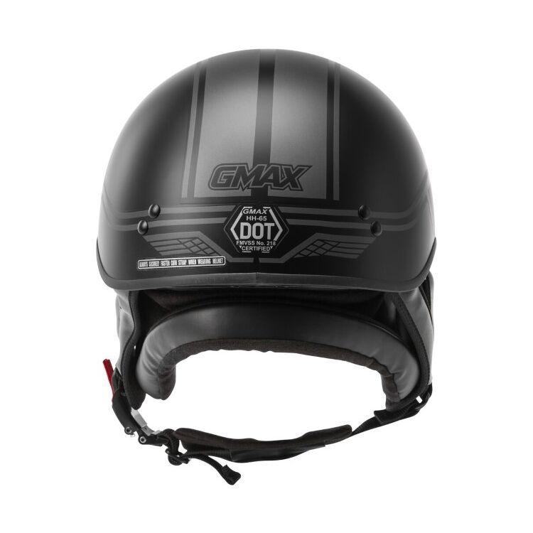 GMAX ジーマックス HH65 Full Dress Twin Helmet Black/Silver ハーフ 