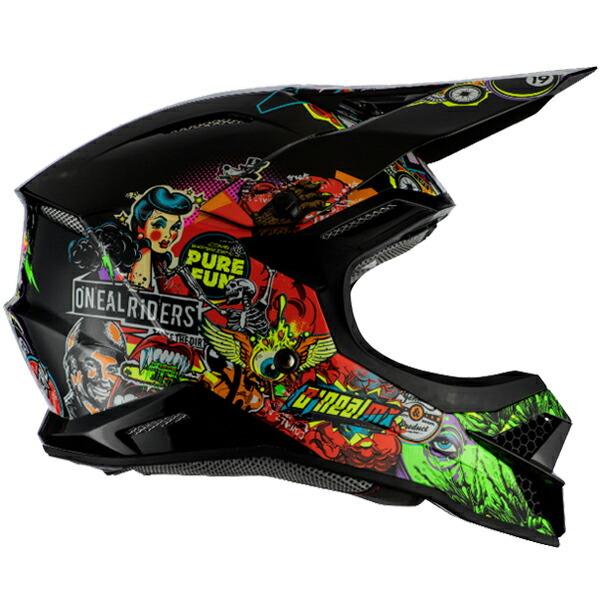 ONEAL ブラック フルフェイスヘルメット　3series ゴーグルセット O'NEILL ＼全品10%+1300円☆8/21(木)限定／ オニール Oneal 3