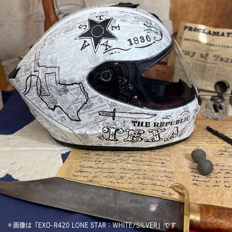 Scorpion スコーピオン EXO-R420 Lone Star Helmet フルフェイスヘルメット ライダー バイク レーシング  ツーリングにも かっこいい 大きいサイズあり おすすめ