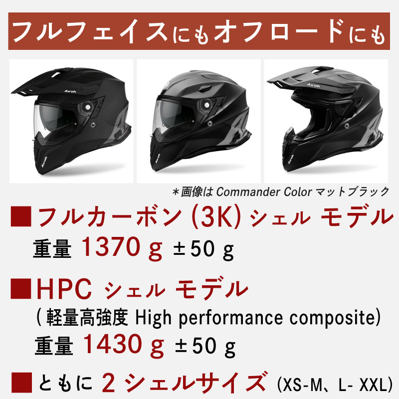 全品10%+1000円☆最終日／Airoh アイロー Commander Skill モトクロス