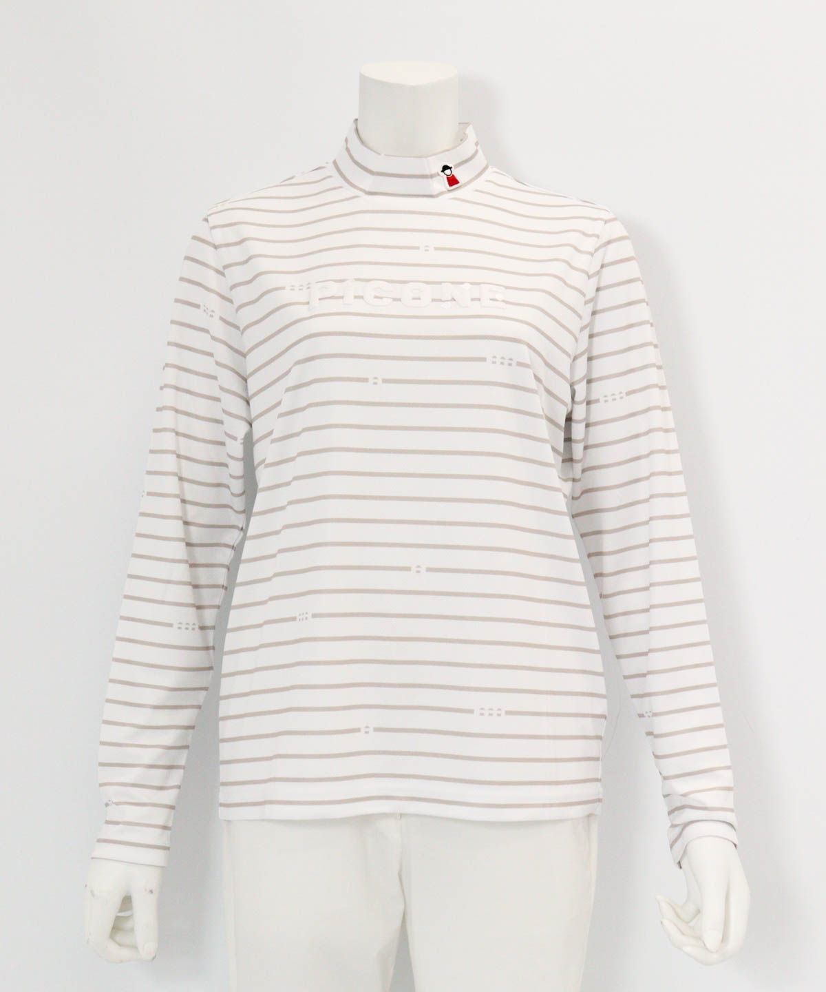 【 セール 30%OFF 】 ハイネックピコボーダープルオーバー 定価26400円_1