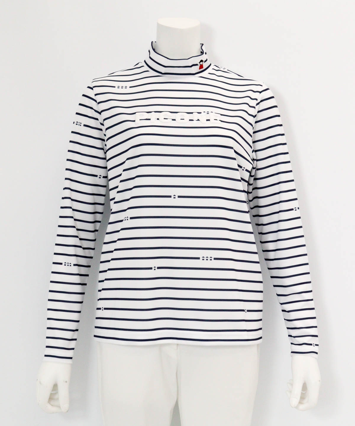 【 セール 30%OFF 】 ハイネックピコボーダープルオーバー 定価26400円_4