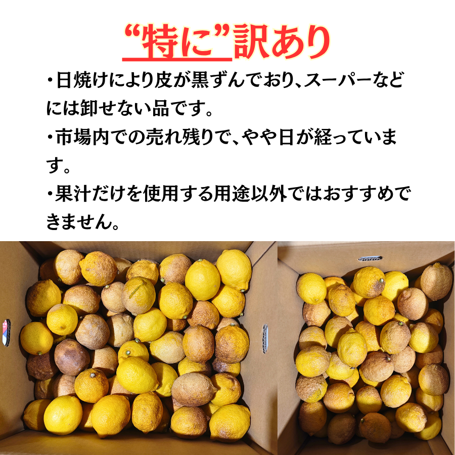 レモンとバナナ　訳あり　B品　10キロ 特に訳あり レモン 10kg +2kg 香川県産 国産 家庭用 加工用 果汁用
