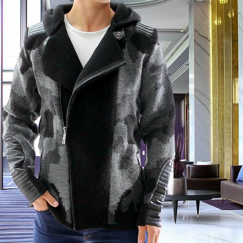 ローゲージニット メンズ ジャケット ライダースジャケット ローゲージ