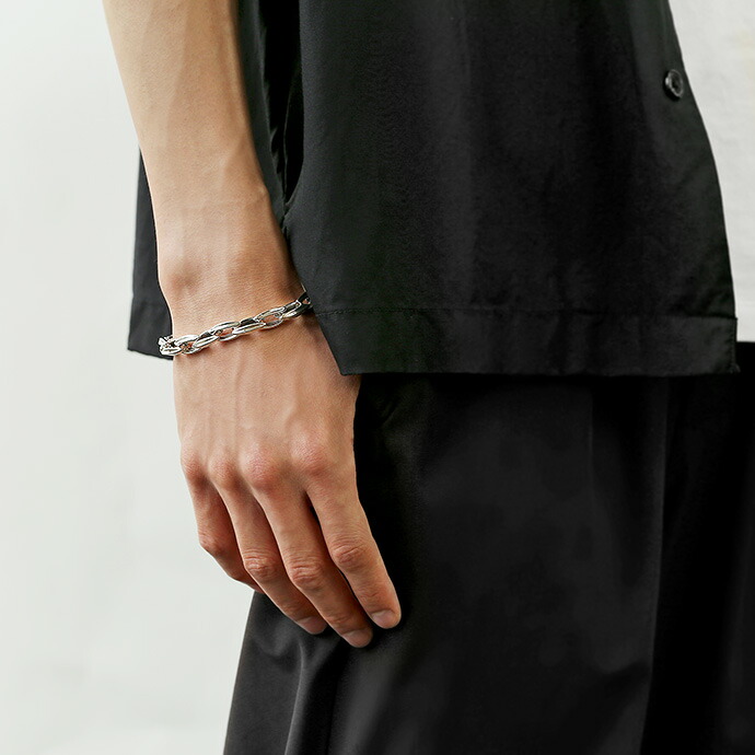 ブレスレット メンズ シルバー925 チェーンブレスレット マンテル シンプル シルバーブレスレット メンズブレスレット アクセサリー ギフト 20代 30代 40代 50代の画像