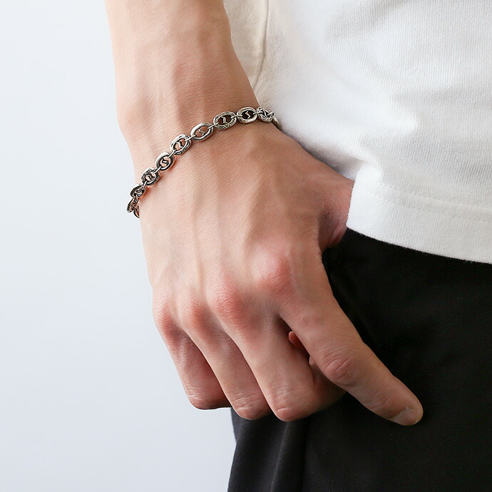 Binich（ビニッチ） ブレスレット メンズ アンカーチェーン シルバー