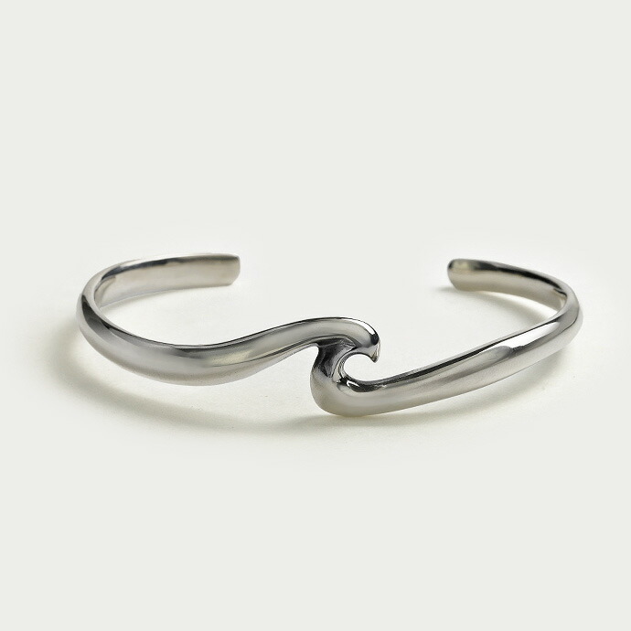 Binich（ビニッチ） ブレスレット メンズ ウェーブ 波模様 バングル