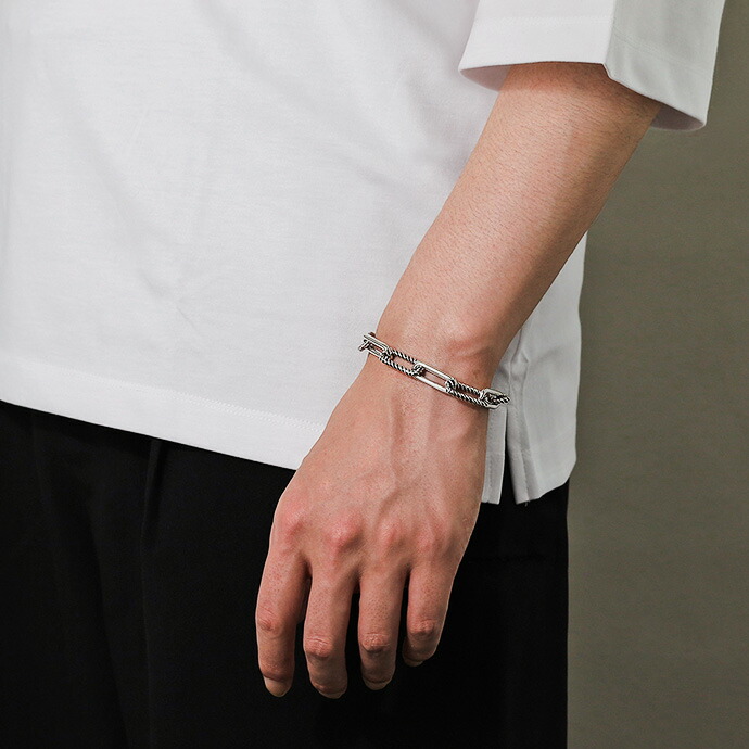 Binich（ビニッチ） ブレスレット メンズ シルバー925 スクエア